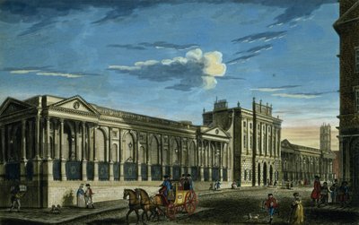 Ansicht der Bank of England, Threadneedle Street, London, gedruckt für Bowles und Carver, veröffentlicht 1797 von English School